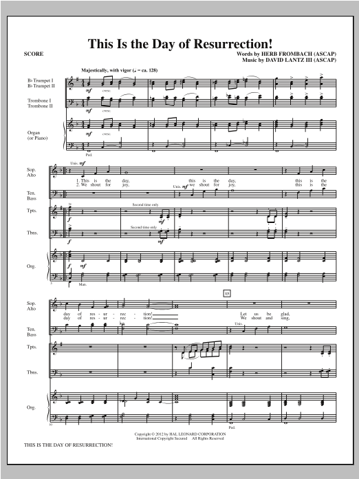 This Is the Day of Resurrection! - Full Score sheet music