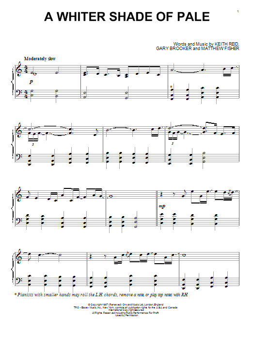 David Lanz A Whiter Shade Of Pale Sheet Music Download Pdf Score 92916