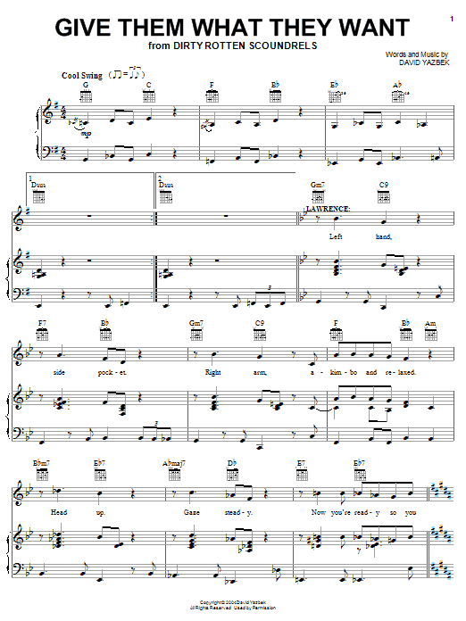 Give Them What They Want sheet music
