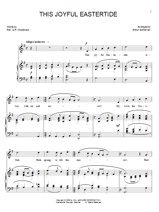 Davids Psalmen This Joyful Eastertide Sheet Music Notes & Chords for Piano, Vocal & Guitar (Right-Hand Melody) - Download or Print PDF Davids Psalmen This Joyful Eastertide Sheet Music Notes & Chords for Piano, Vocal & Guitar (Right-Hand Melody) - Download or Print PDF