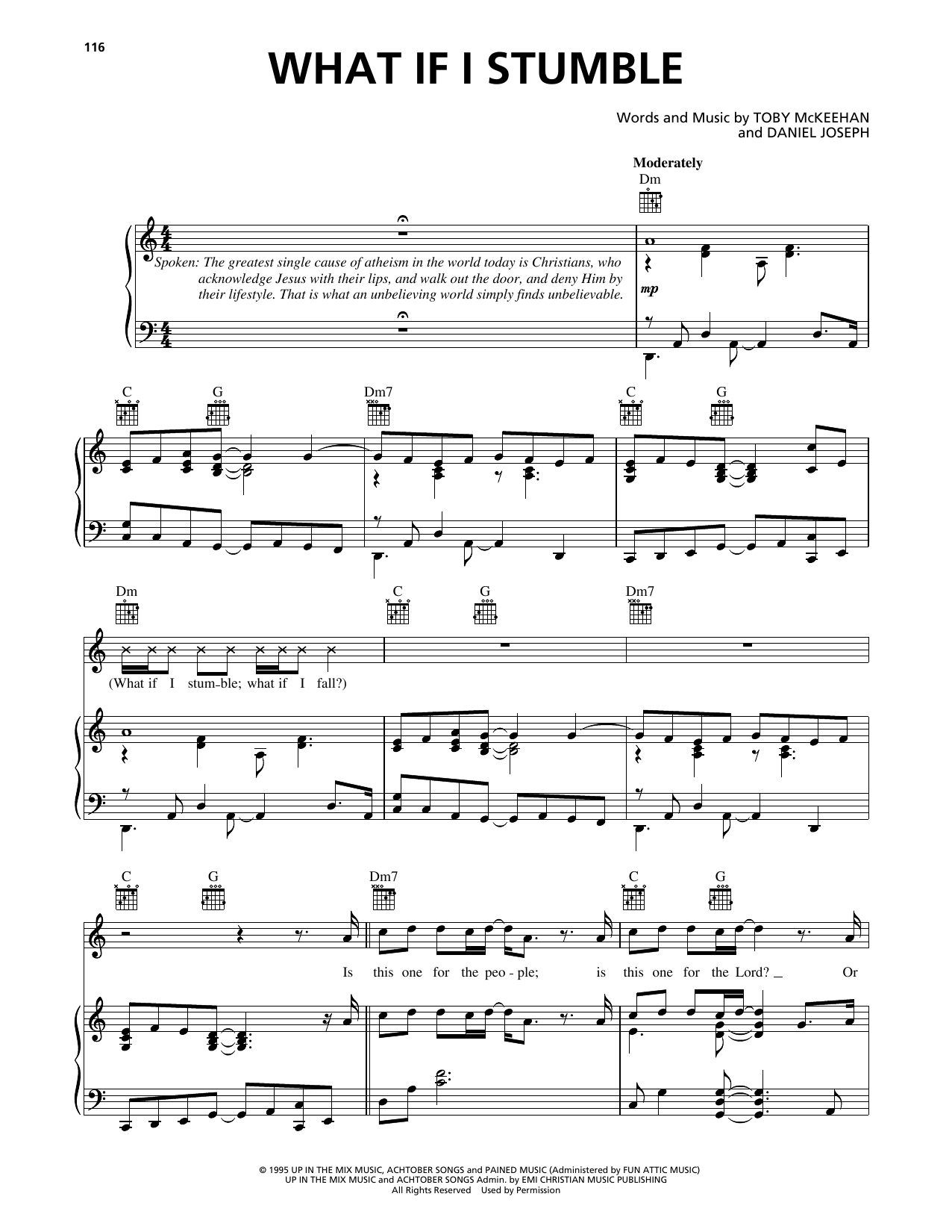 dc Talk What If I Stumble Sheet Music Notes & Chords for Piano, Vocal & Guitar (Right-Hand Melody) - Download or Print PDF dc Talk What If I Stumble Sheet Music Notes & Chords for Piano, Vocal & Guitar (Right-Hand Melody) - Download or Print PDF