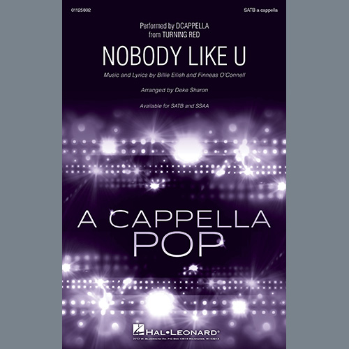 DCappella, Nobody Like U (from Turning Red) (arr. Deke Sharon), SATB Choir