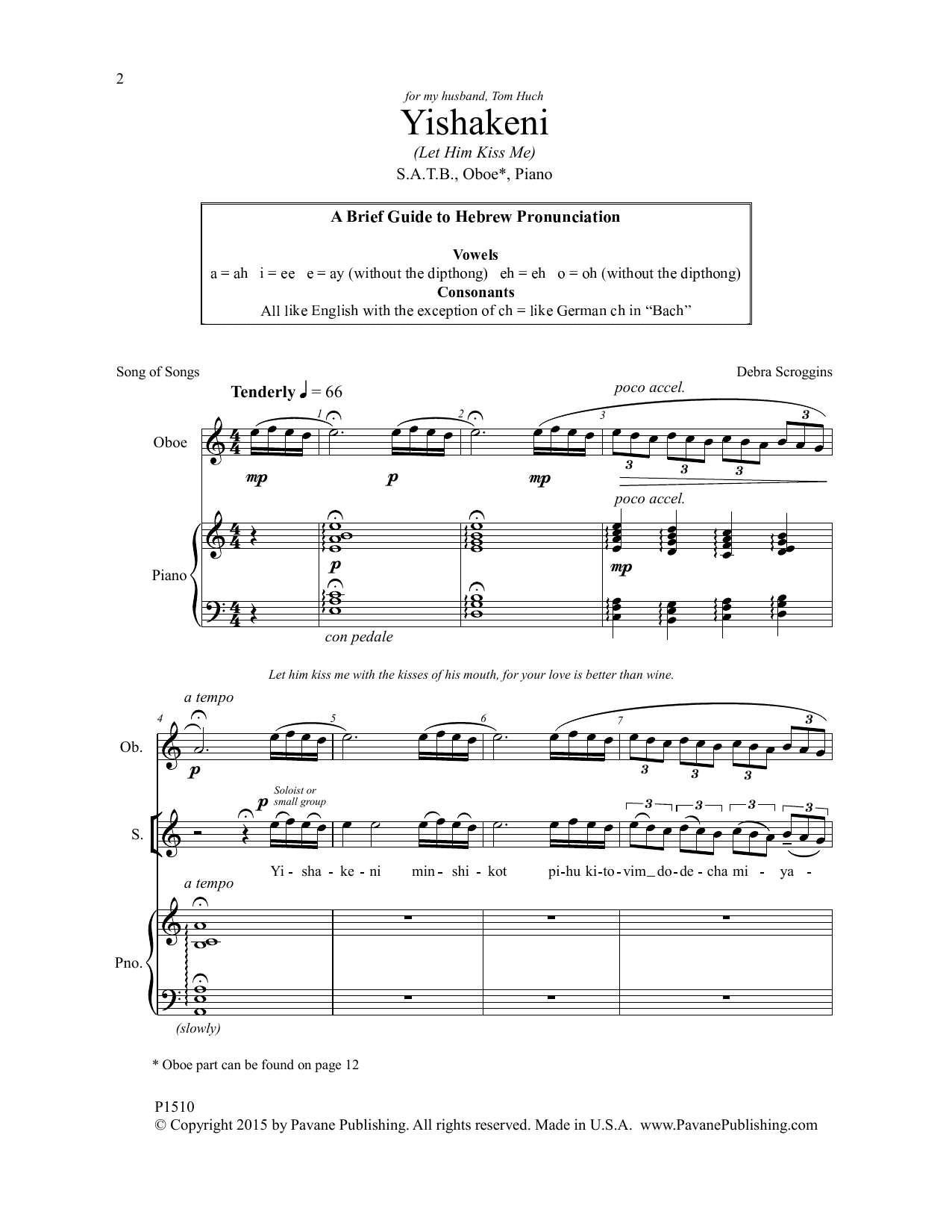 Debra Scroggins Yishakeni Sheet Music Notes & Chords for Choral - Download or Print PDF