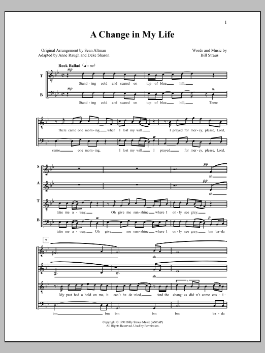 Deke Sharon A Change in My Life Sheet Music Notes & Chords for Choral - Download or Print PDF