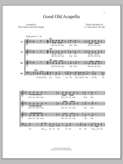 Deke Sharon Good Old Acappella Sheet Music Notes & Chords for Choral - Download or Print PDF