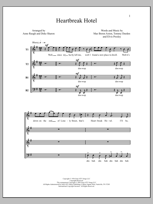 Deke Sharon Heartbreak Hotel Sheet Music Notes & Chords for Choral - Download or Print PDF