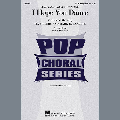 Deke Sharon, I Hope You Dance, SATB