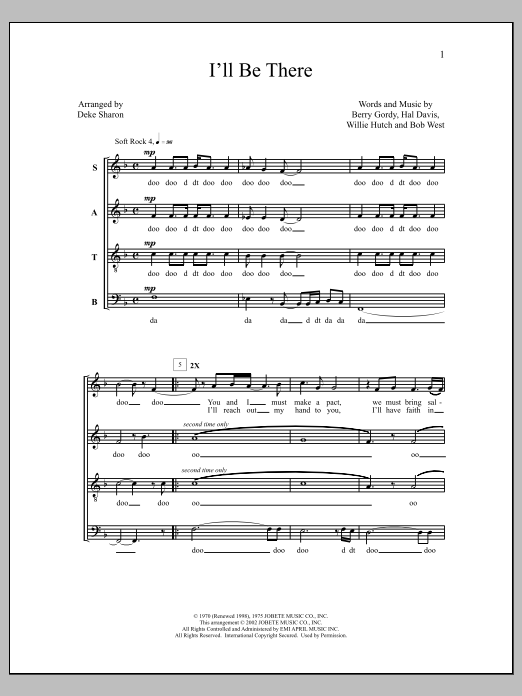 Deke Sharon I'll Be There Sheet Music Notes & Chords for Choral - Download or Print PDF