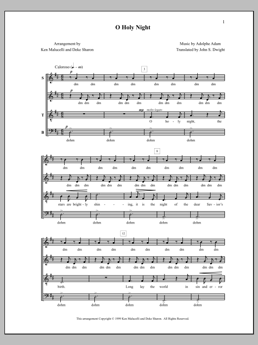 Deke Sharon O Holy Night Sheet Music Notes & Chords for Choral - Download or Print PDF