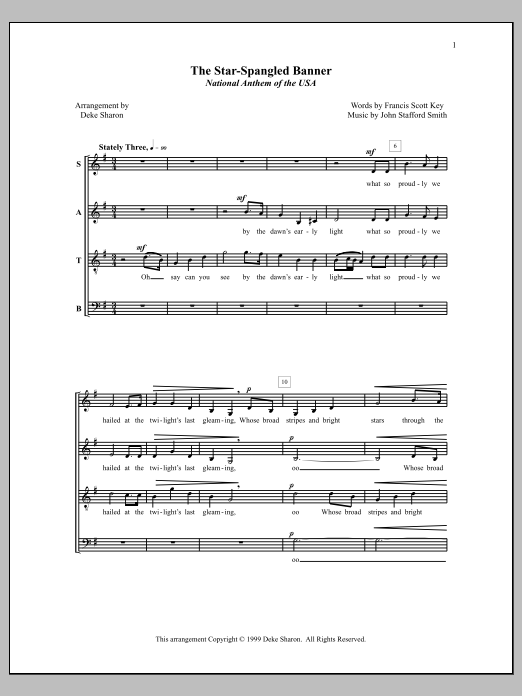 Deke Sharon The Star-Spangled Banner Sheet Music Notes & Chords for Choral - Download or Print PDF