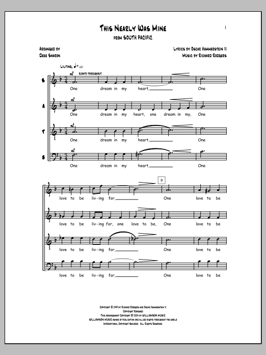 Deke Sharon This Nearly Was Mine Sheet Music Notes & Chords for Choral - Download or Print PDF