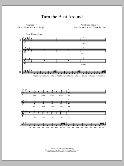 Deke Sharon Turn The Beat Around Sheet Music Notes & Chords for Choral - Download or Print PDF