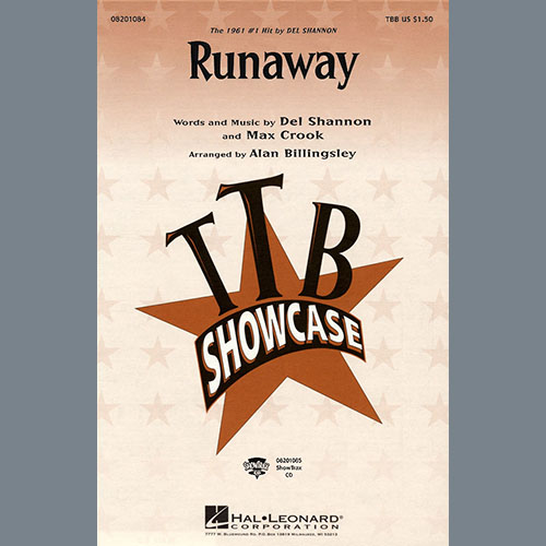 Download Del Shannon Runaway (arr. Alan Billingsley) sheet music and printable PDF music notes