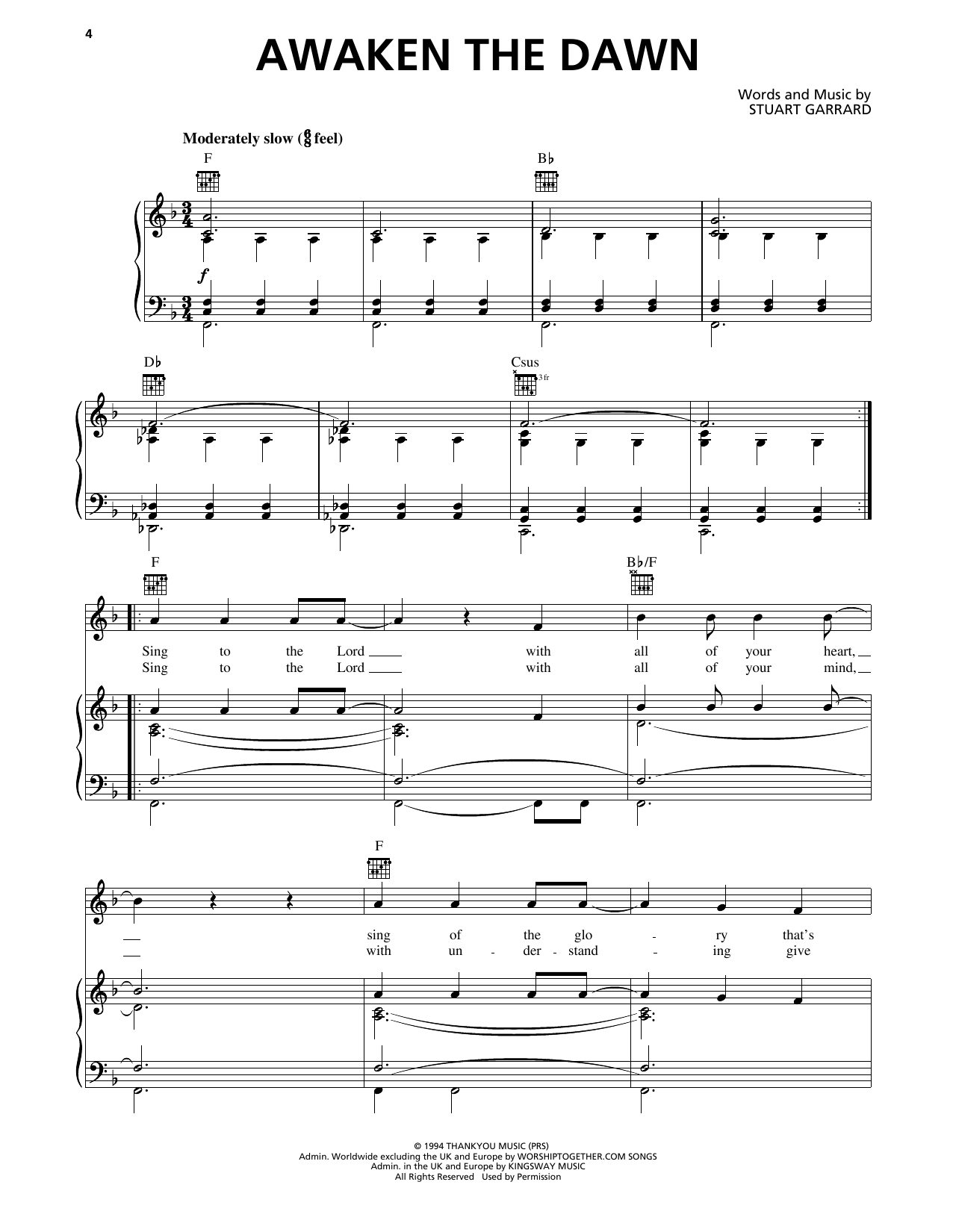Delirious? Awaken The Dawn Sheet Music Notes & Chords for Piano, Vocal & Guitar Chords (Right-Hand Melody) - Download or Print PDF Delirious? Awaken The Dawn Sheet Music Notes & Chords for Piano, Vocal & Guitar Chords (Right-Hand Melody) - Download or Print PDF