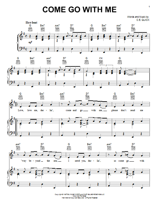 Dell-Vikings Come Go With Me Sheet Music Notes & Chords for Lead Sheet / Fake Book - Download or Print PDF
