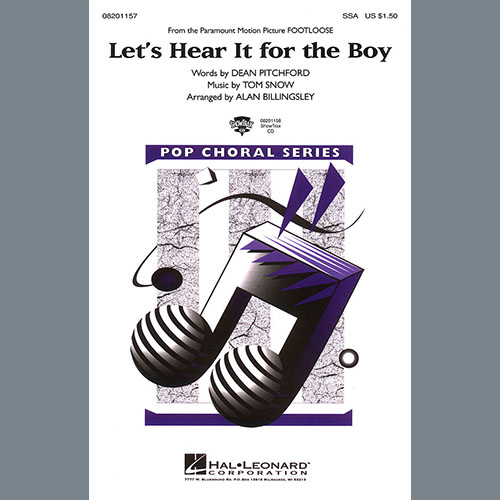 Deniece Williams, Let's Hear It For The Boy (from Footloose) (arr. Alan Billingsley), SSA Choir