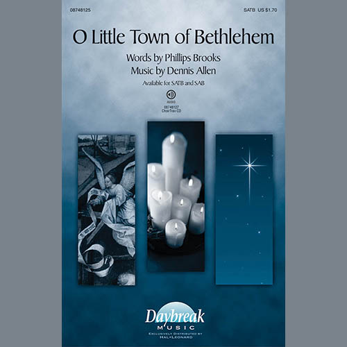 Dennis Allen, O Little Town of Bethlehem, SAB