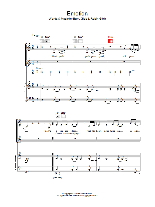 Destiny's Child Emotion Sheet Music Notes & Chords for Alto Saxophone - Download or Print PDF