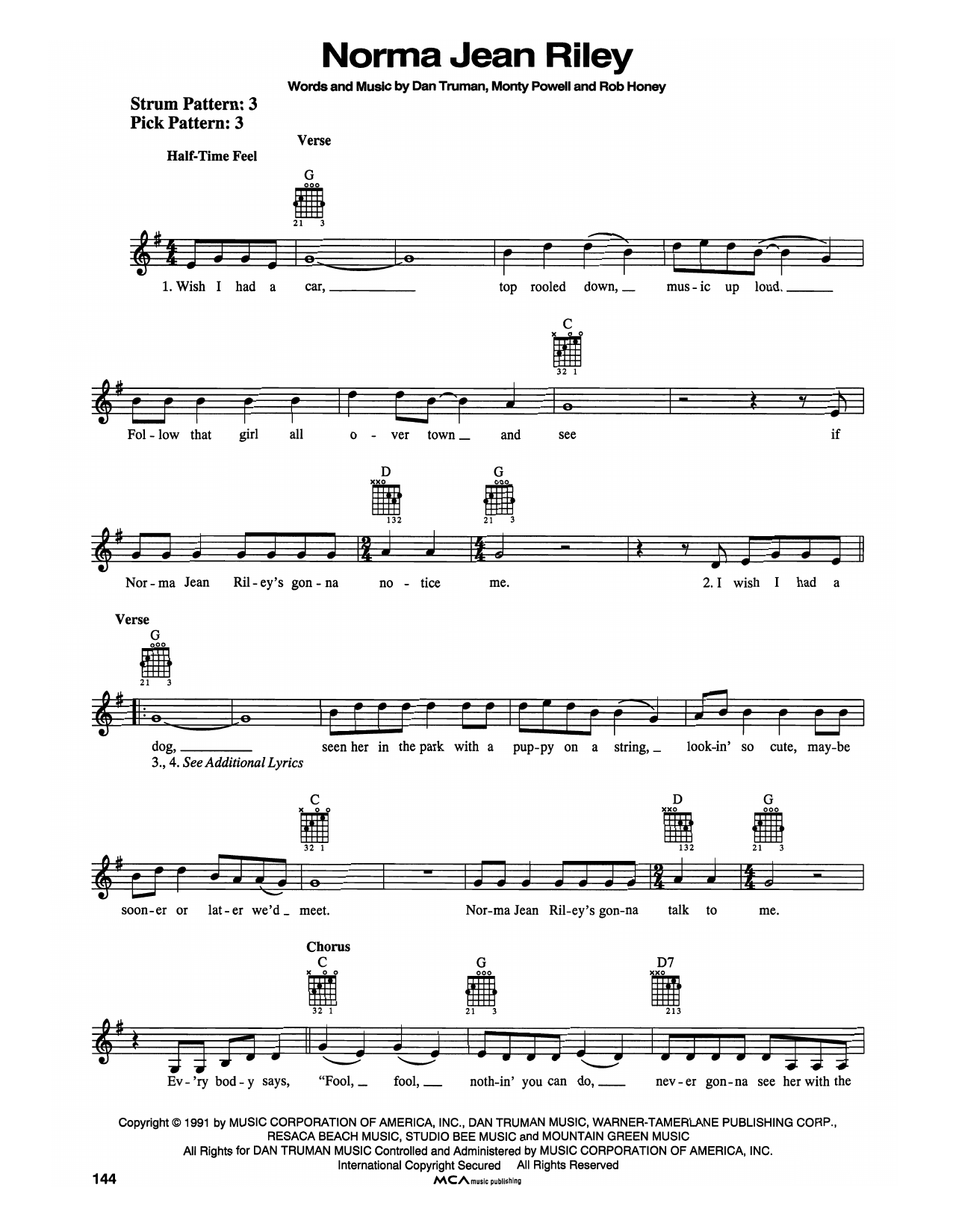 Diamond Rio Norma Jean Riley Sheet Music Notes & Chords for Easy Guitar - Download or Print PDF