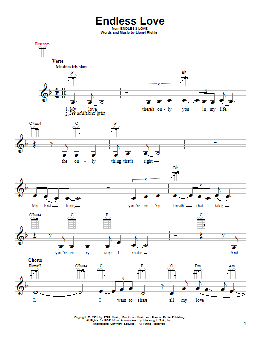 Diana Ross & Lionel Richie Endless Love Sheet Music Notes & Chords for French Horn - Download or Print PDF