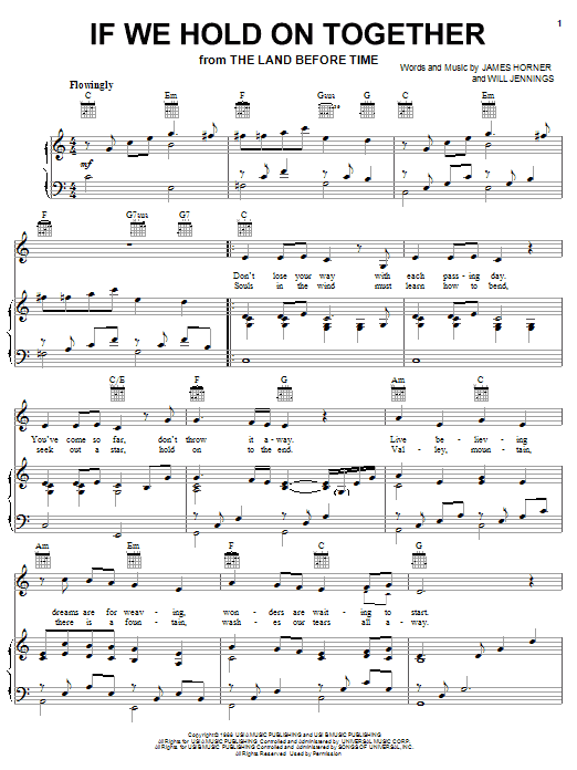 Diana Ross If We Hold On Together Sheet Music Download Pdf Score 91572