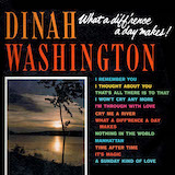 Download Dinah Washington What A Diff'rence A Day Made sheet music and printable PDF music notes