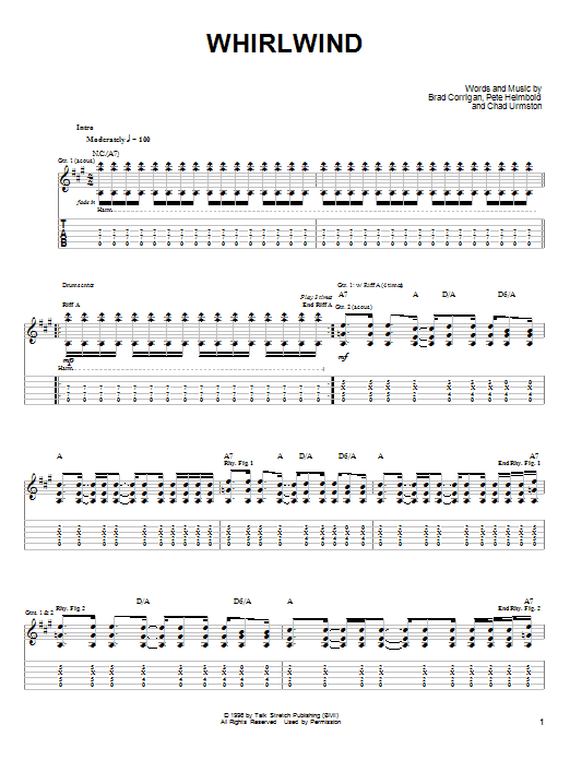 Dispatch Whirlwind Sheet Music Notes & Chords for Guitar Tab - Download or Print PDF