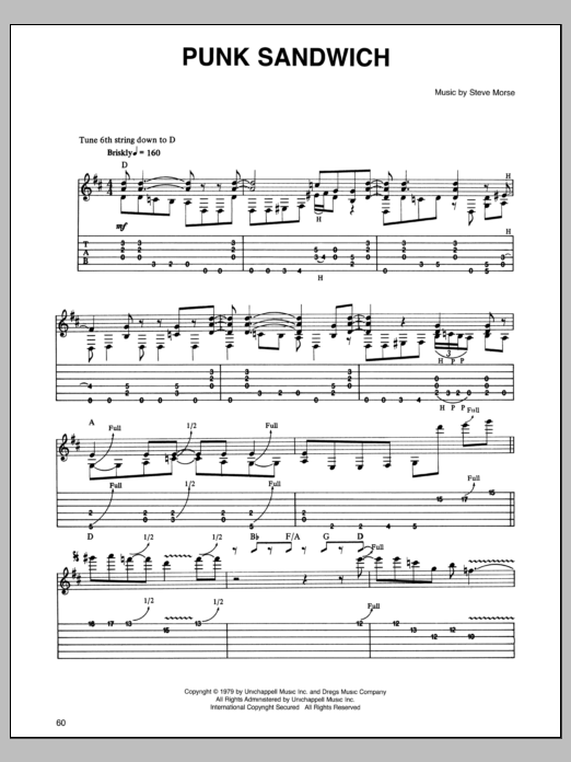 Dixie Dregs Punk Sandwich Sheet Music Notes & Chords for Guitar Tab - Download or Print PDF Dixie Dregs Punk Sandwich Sheet Music Notes & Chords for Guitar Tab - Download or Print PDF