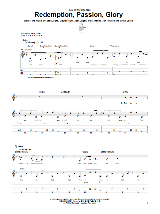 Dizmas Redemption, Passion, Glory Sheet Music Notes & Chords for Guitar Tab - Download or Print PDF Dizmas Redemption, Passion, Glory Sheet Music Notes & Chords for Guitar Tab - Download or Print PDF