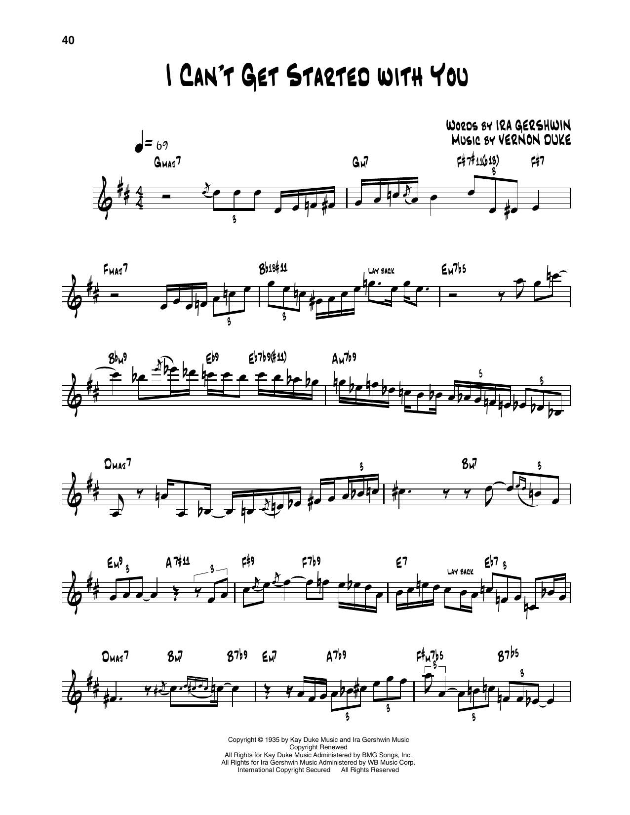 Dizzy Gillespie I Can't Get Started Sheet Music Notes & Chords for Trumpet Transcription - Download or Print PDF