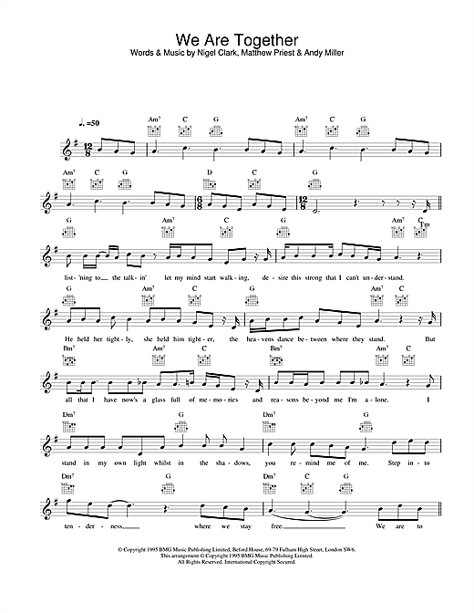 We Are Together sheet music