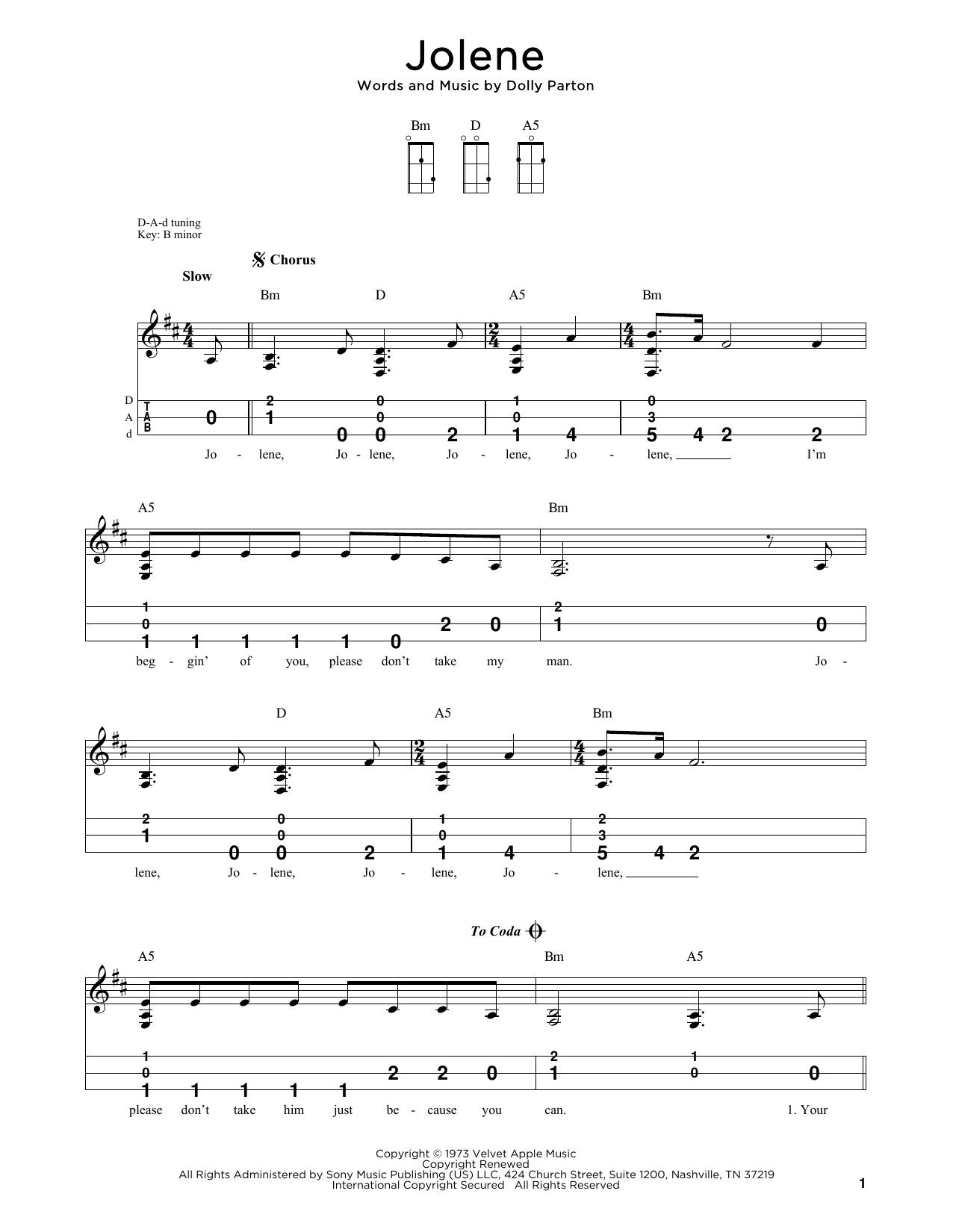 Dolly Parton Jolene (arr. Steven B. Eulberg) Sheet Music Notes & Chords for Dulcimer - Download or Print PDF