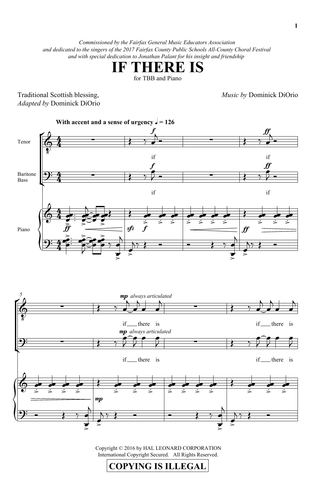 Dominick Diorio If There Is Sheet Music Notes & Chords for TBB - Download or Print PDF