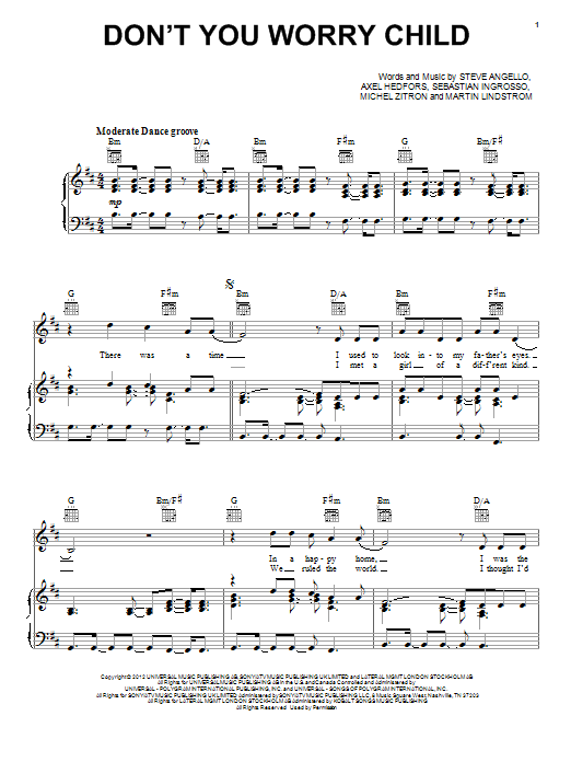 The Piano Guys Don T You Worry Child Sheet Music Download Pdf Score 198279