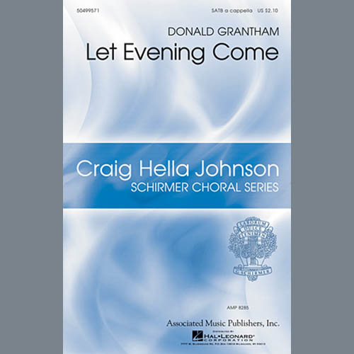 Donald Grantham, Let Evening Come, SATB