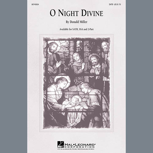 Donald Miller, O Night Divine, 2-Part Choir