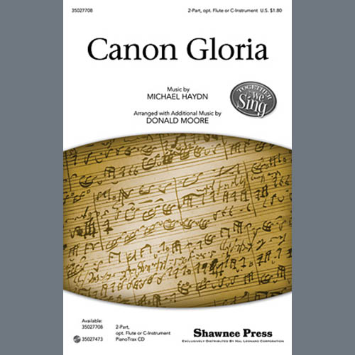 Donald Moore, Canon Gloria, 2-Part Choir