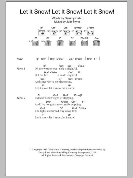 Doris Day Let It Snow! Let It Snow! Let It Snow! Sheet Music Notes & Chords for Violin - Download or Print PDF