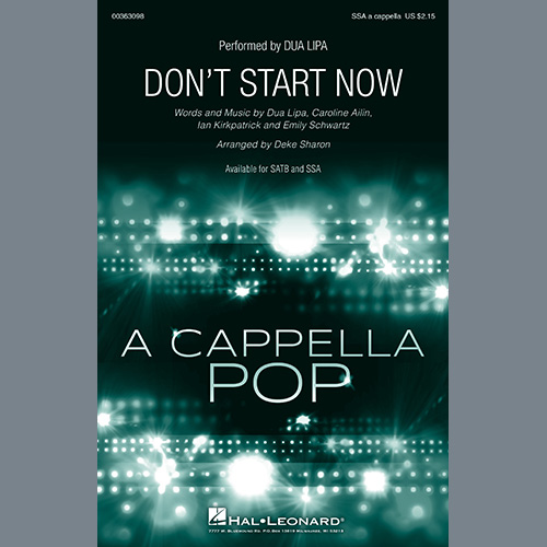 Dua Lipa, Don't Start Now (arr. Deke Sharon), SSA Choir