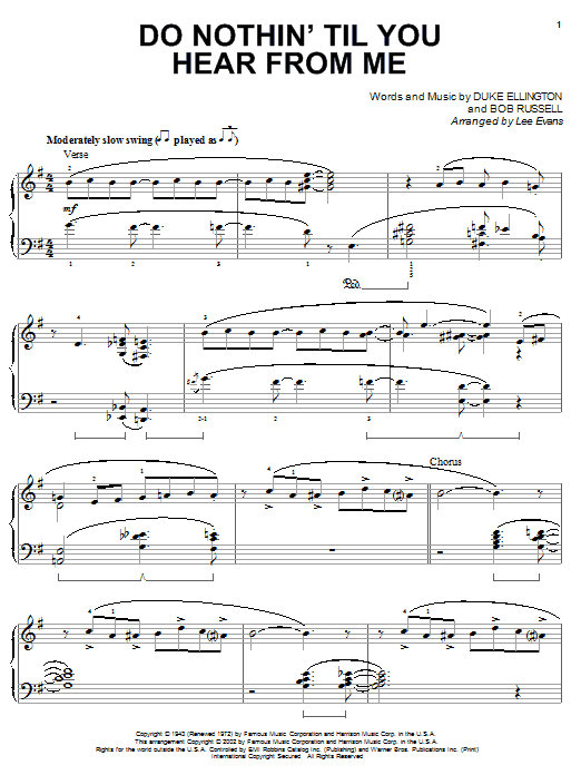 Duke Ellington Do Nothin' Till You Hear From Me Sheet Music Notes & Chords for Guitar Tab - Download or Print PDF