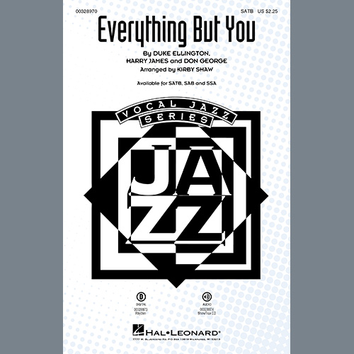 Duke Ellington, Everything But You (arr. Kirby Shaw), SAB Choir