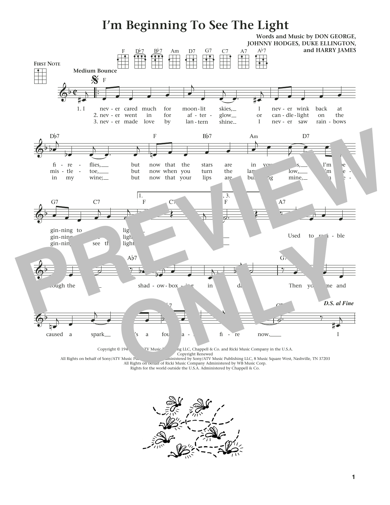 Duke Ellington I'm Beginning To See The Light (from The Daily Ukulele) (arr. Liz and Jim Beloff) Sheet Music Notes & Chords for Ukulele - Download or Print PDF