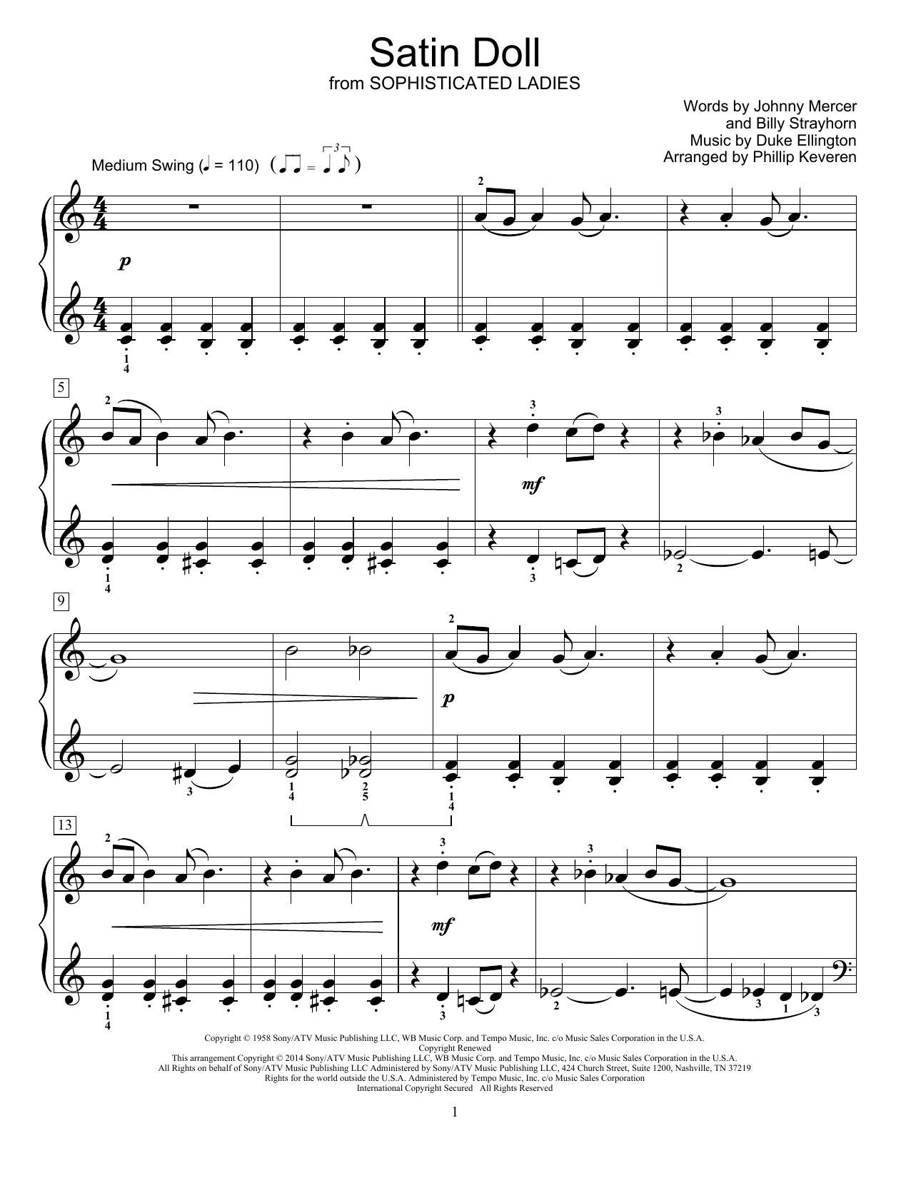Phillip Keveren Satin Doll Sheet Music Notes & Chords for Educational Piano - Download or Print PDF
