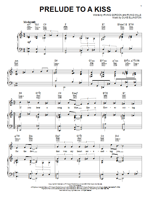 Preview Duke Ellington Prelude To A Kiss Jazz sheet music, notes and chords for Piano, SKU: 18730 sheet music, piano notes, chords, guitar tabs, score, transpose, transcribe, how to play, guide, download, learn, tutorial, progression, song, artist, awards, billboard, mtv, vh1, tour, single, album, release