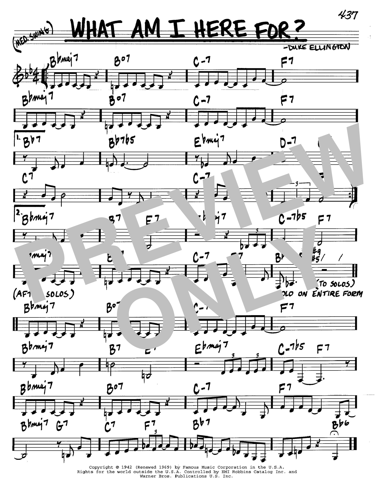 What Am I Here For? sheet music