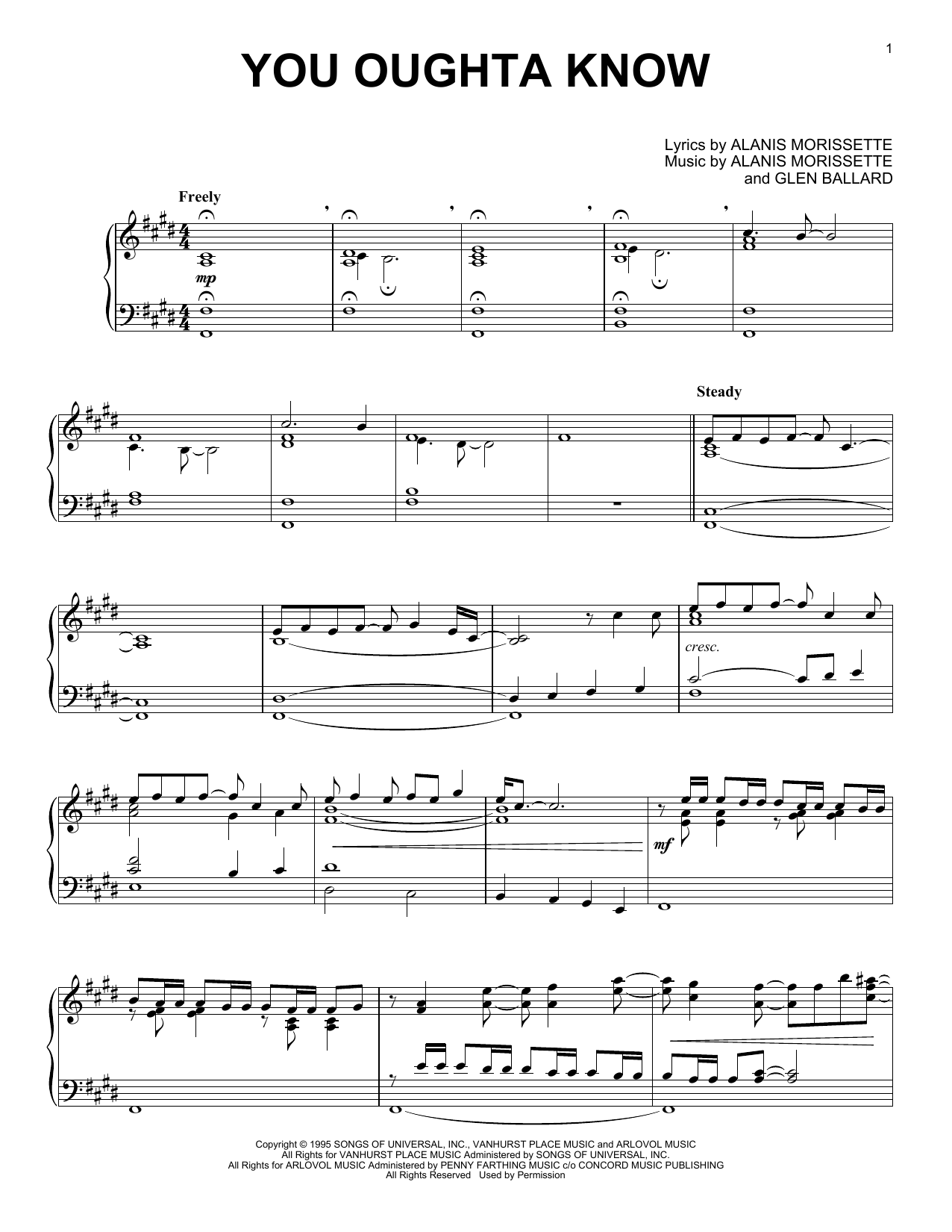 Duomo You Oughta Know (from the Netflix series Bridgerton) Sheet Music Notes & Chords for Piano Solo - Download or Print PDF