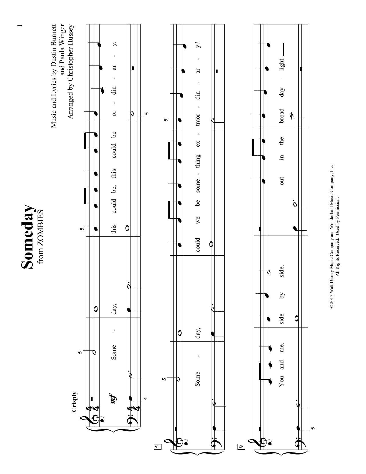 Dustin Burnett Someday (arr. Christopher Hussey) Sheet Music Notes & Chords for Educational Piano - Download or Print PDF