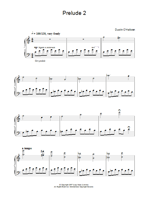 Dustin O'Halloran Prelude No.2 (from the Audi A5 ad) Sheet Music Notes & Chords for Piano - Download or Print PDF