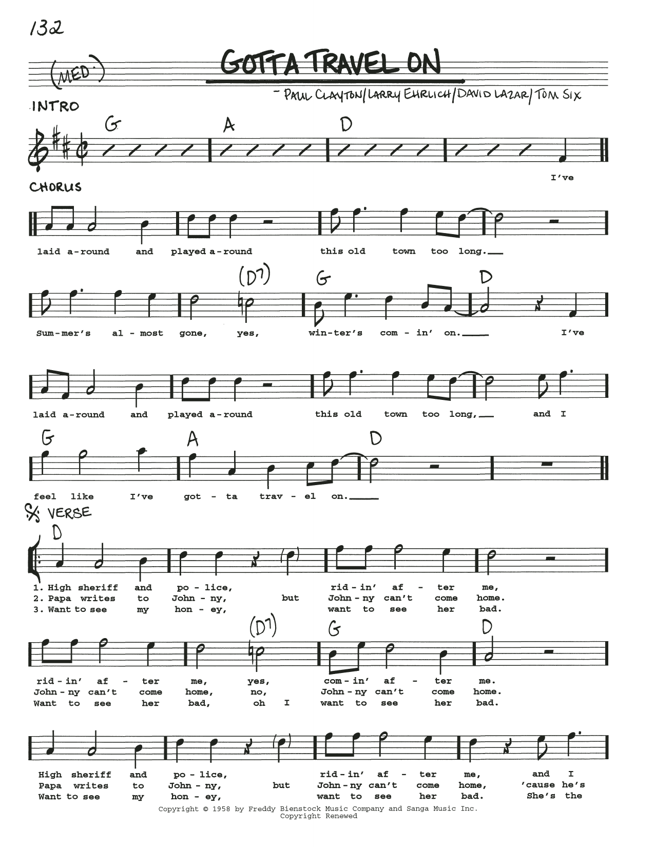 Earl Scruggs Gotta Travel On Sheet Music Notes & Chords for Real Book – Melody, Lyrics & Chords - Download or Print PDF