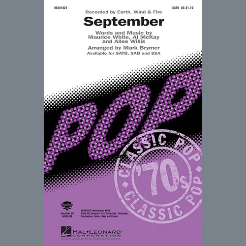 Earth, Wind & Fire, September (arr. Mark Brymer), SATB